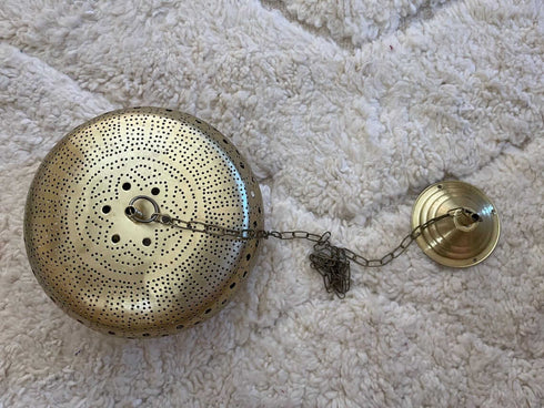 Elegant Handmade Moroccan Brass Pendant Light Fixture (PL 1080)